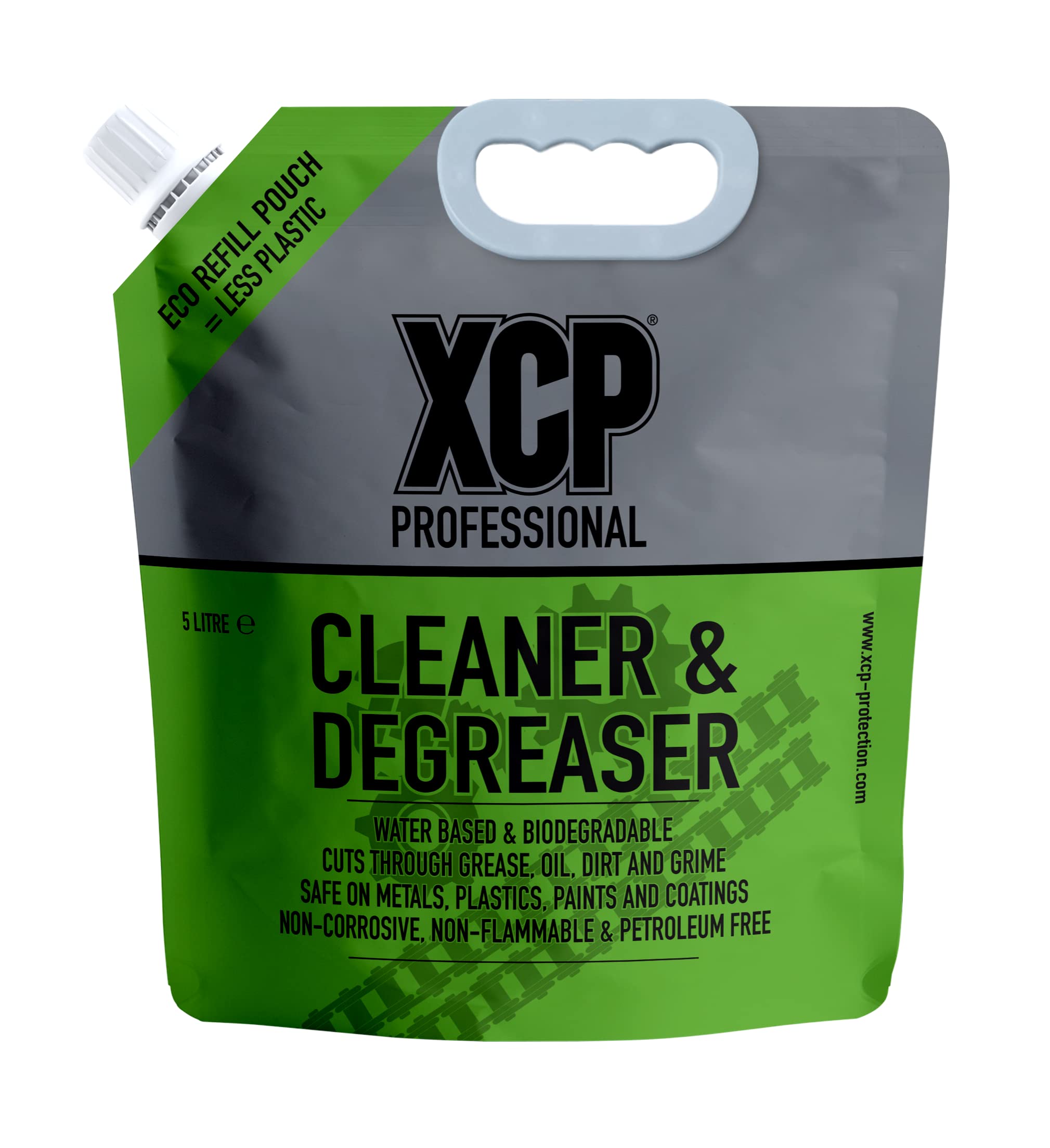 Xcp Cleaner & Degreaser - Desengrasante y limpiador ecológico multiusos para grasa difícil, aceite y suciedad (Repuesto 5 litros)