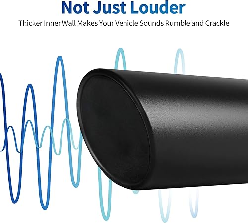 Miniatura 3 de AUTOSAVER88 Punta de escape de entrada de 5 pulgadas, entrada de 5 pulgadas, salida de 6 pulgadas, punta de tubo de escape de acero inoxidable de 15