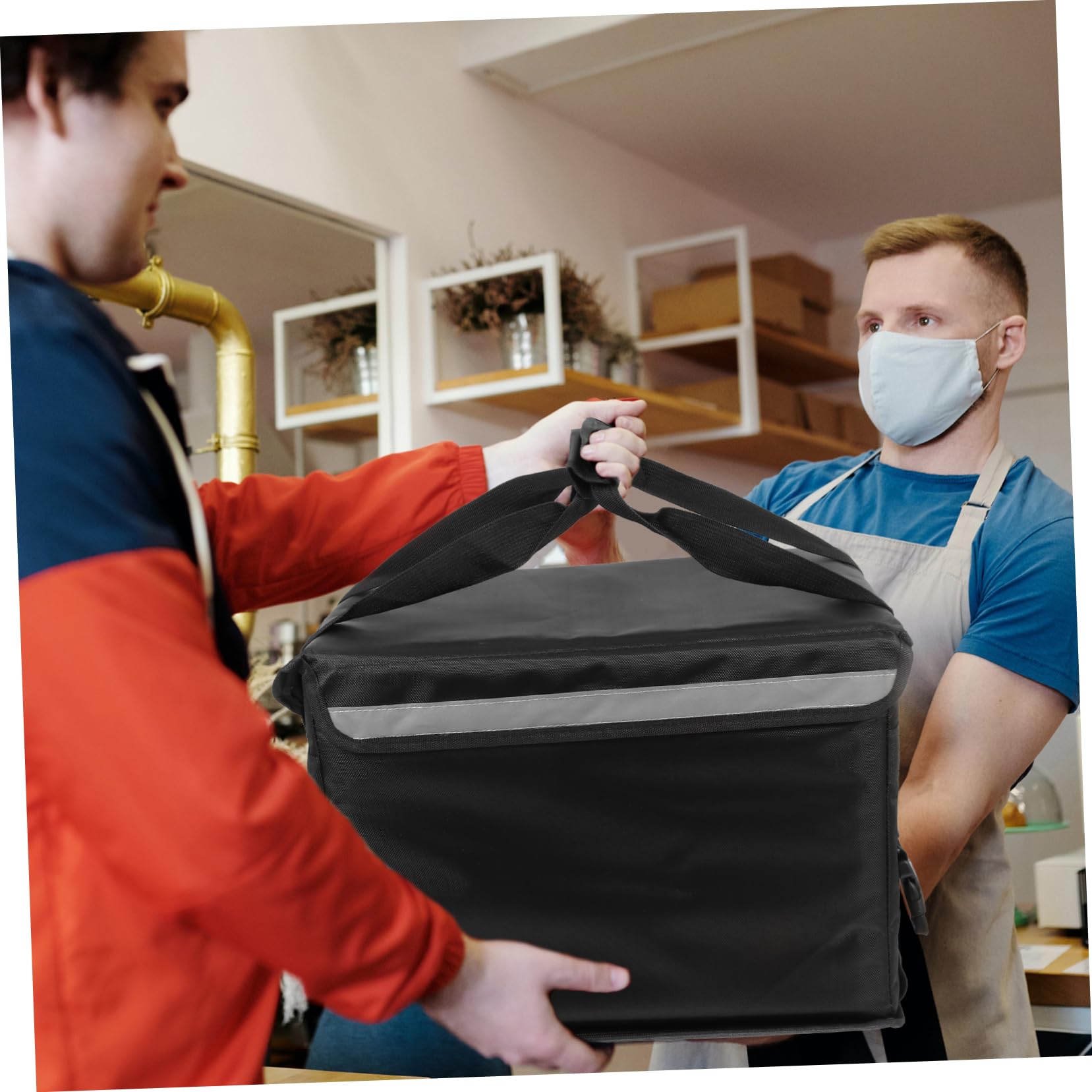 MAGICLULU 30L Lunchbox Tasche Thermobox für To Go Isoliert mit Trennwand aus Nylon und Oxford Tuch für Lunch Unterwegs