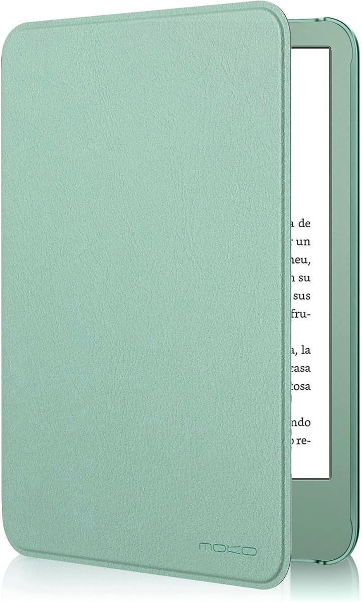 MoKo Case Fits 6" All-New Kindle (11th Generation-2024/2022 Release), Lightweight Shell Cover with Auto Wake/Sleep for Kindle 2024/2022 11th Gen e-Reader, Agave Green