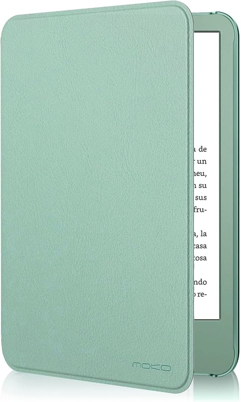 MoKo Case for 6" Amazon Kindle Basic 11th Gen 2024/2022, Matcha | Lightweight Shell Cover, Auto Wake/Sleep, Slim, Waterproof, for Amazon Kindle Basic 11th gen