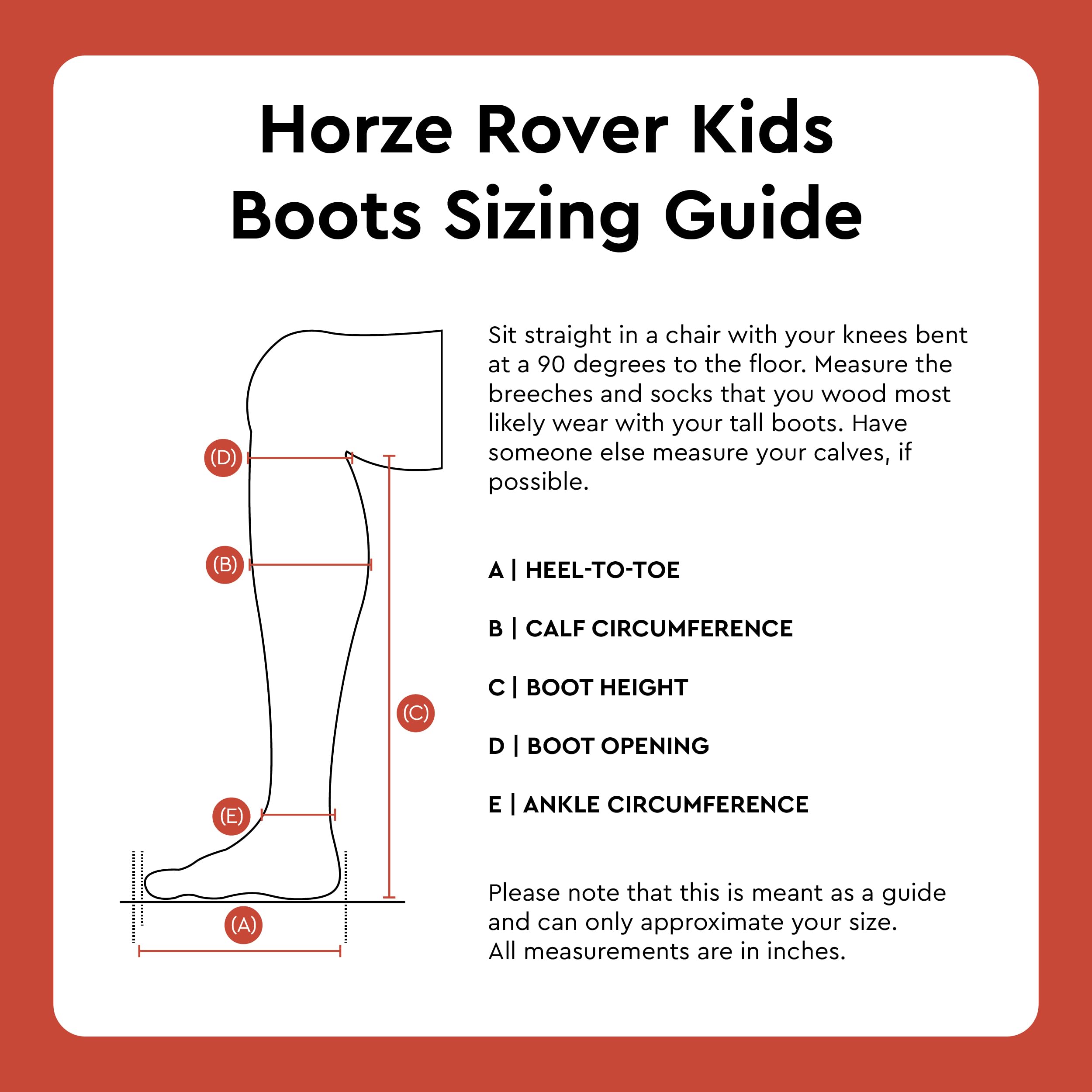 HORZE Kinder Reitstiefel Rover, Kunstleder Reitschuhe Mädchen
