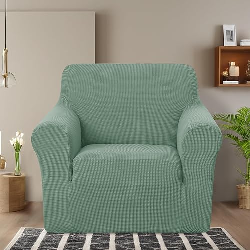 Miniatura 130 de U-NICE HOME Funda elástica para sofá de 2 plazas, funda protectora de muebles para sofá de 2 plazas, apta para mascotas (sofá biplaza, beige)