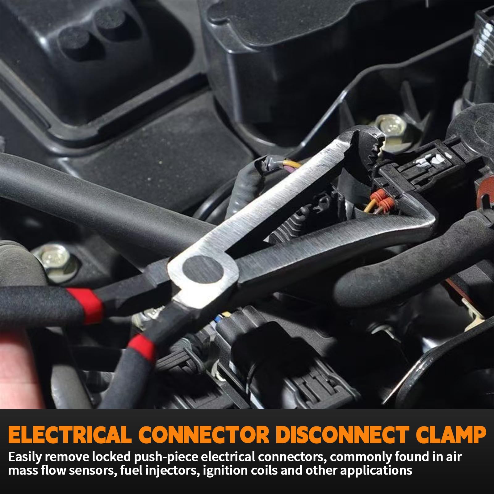 3 alicates separadores eléctricos, 8 pulgadas y 60 grados, pinzas de cableado largas para coches, líneas de combustible y abrazaderas de manguera de gasolina