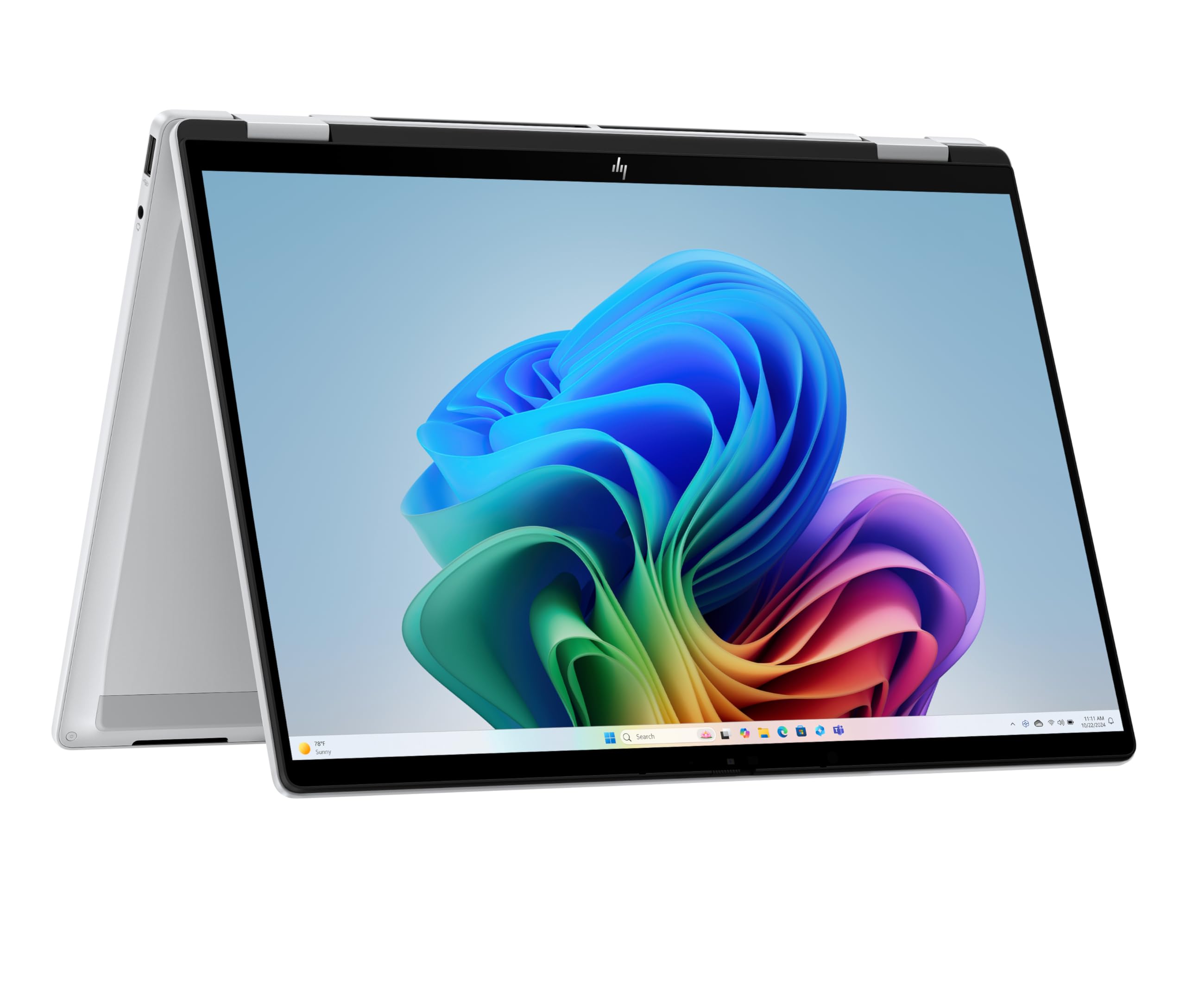 HP OmniBook X Flip 2 w 1 Next Gen AI laptop | Intel Core Ultra 7 256 V | dedykowany NPU dla KI | top 47 NPU | Copilot + PC | ekran dotykowy OLED 14" 3K 2880 x 1800 | 16 GB | 1 TB SSD | Win11 | QWERTZ