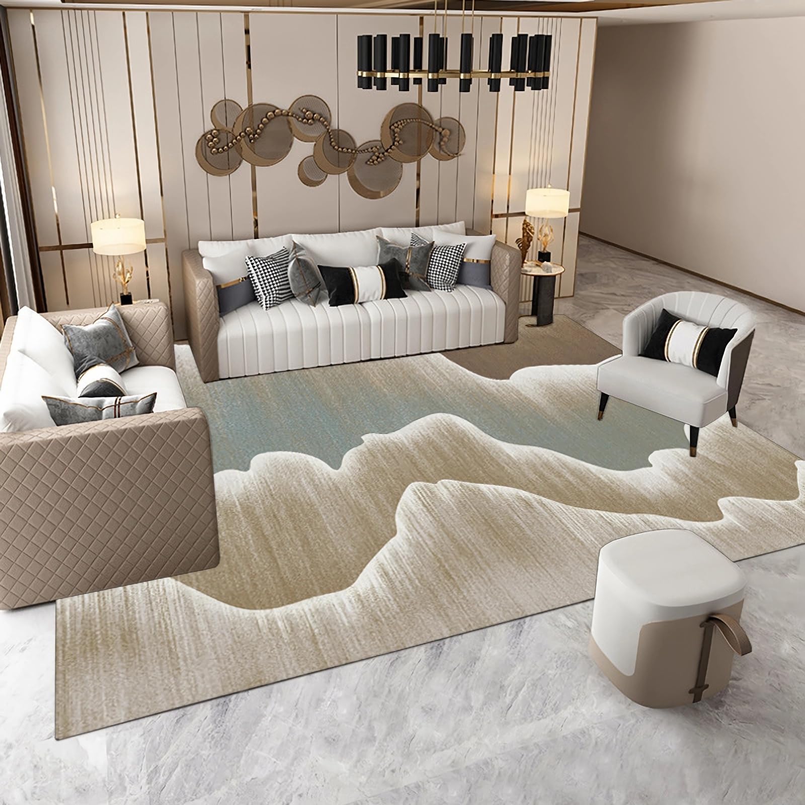 Tapis extérieur antidérapant et facile à nettoyer gris 60x160cm
