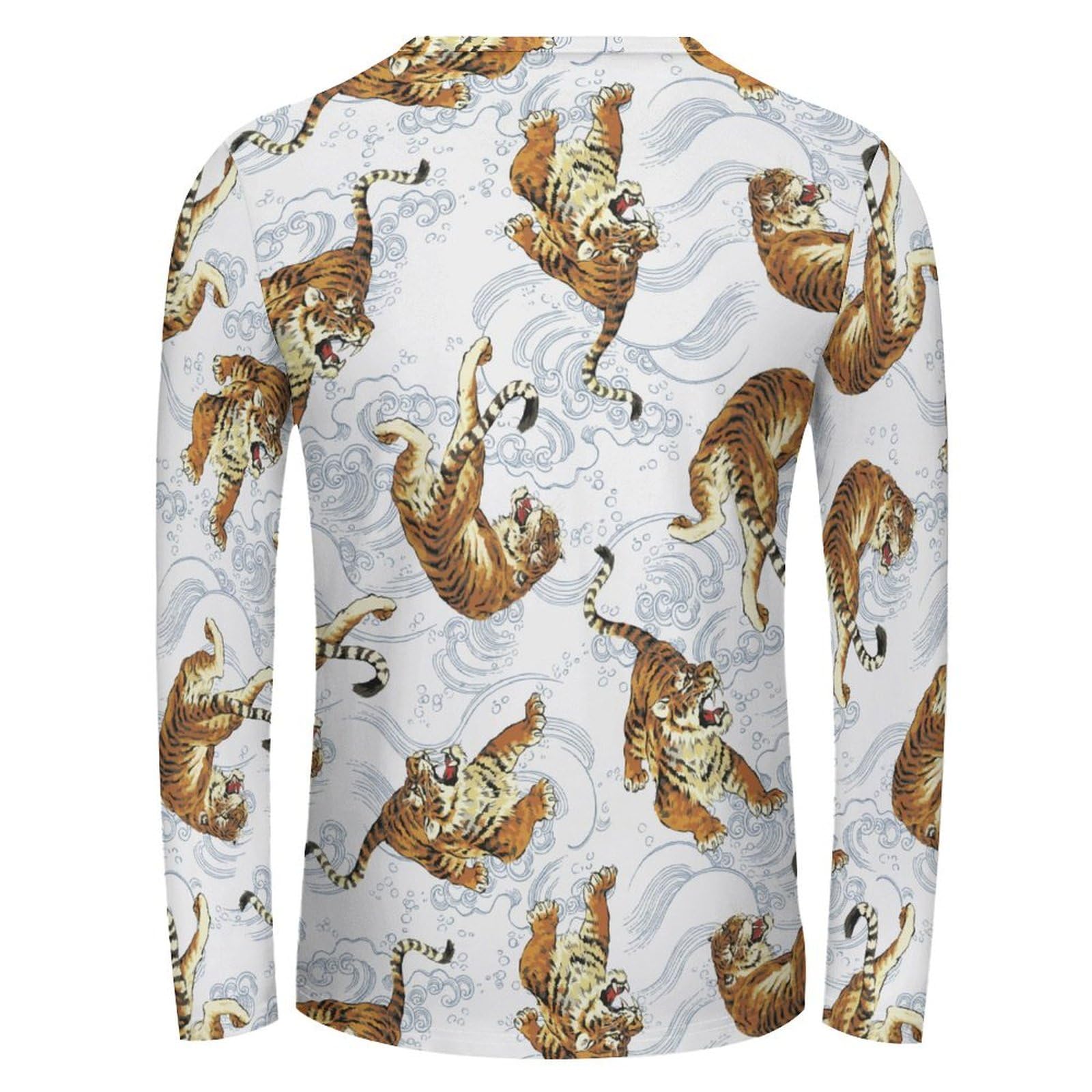 カラク虎シャツ&Tシャツセット メンズLサイズ Amazon.co.jp: 長袖tシャツ メンズ 虎柄 トラ柄 和柄 ロングt