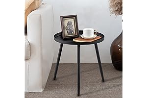 AOJEZOR Boho Accent Table for Indoor/Outdoor Style