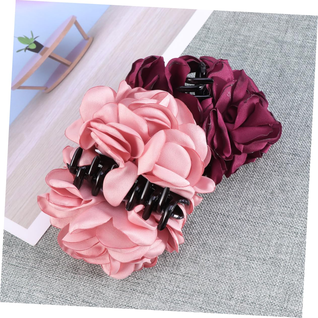 GALPADA 8 Stk Frauenhaarkrallen Bananen-Haarspangen Haarspangen für Damen Haarspange für Frauen graceling Haarklammer Haarnadel Haarspangen für Frauen Rose Acryl Bananenclip Fräulein