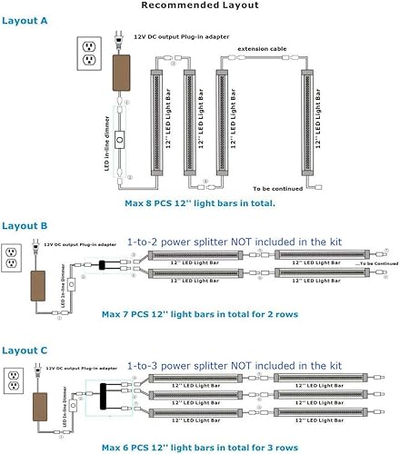 Miniatura 7 de Luces LED Litever bajo clóset, Blanco, LL-008-6P, 31.00watts, 120.00 volts