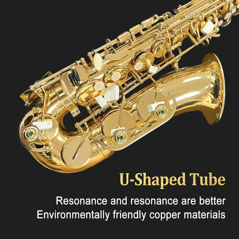 WUQIMUSC サックス Amazon.com: WUQIMUSC Beginner Alto Saxophone, E Flat - Complete