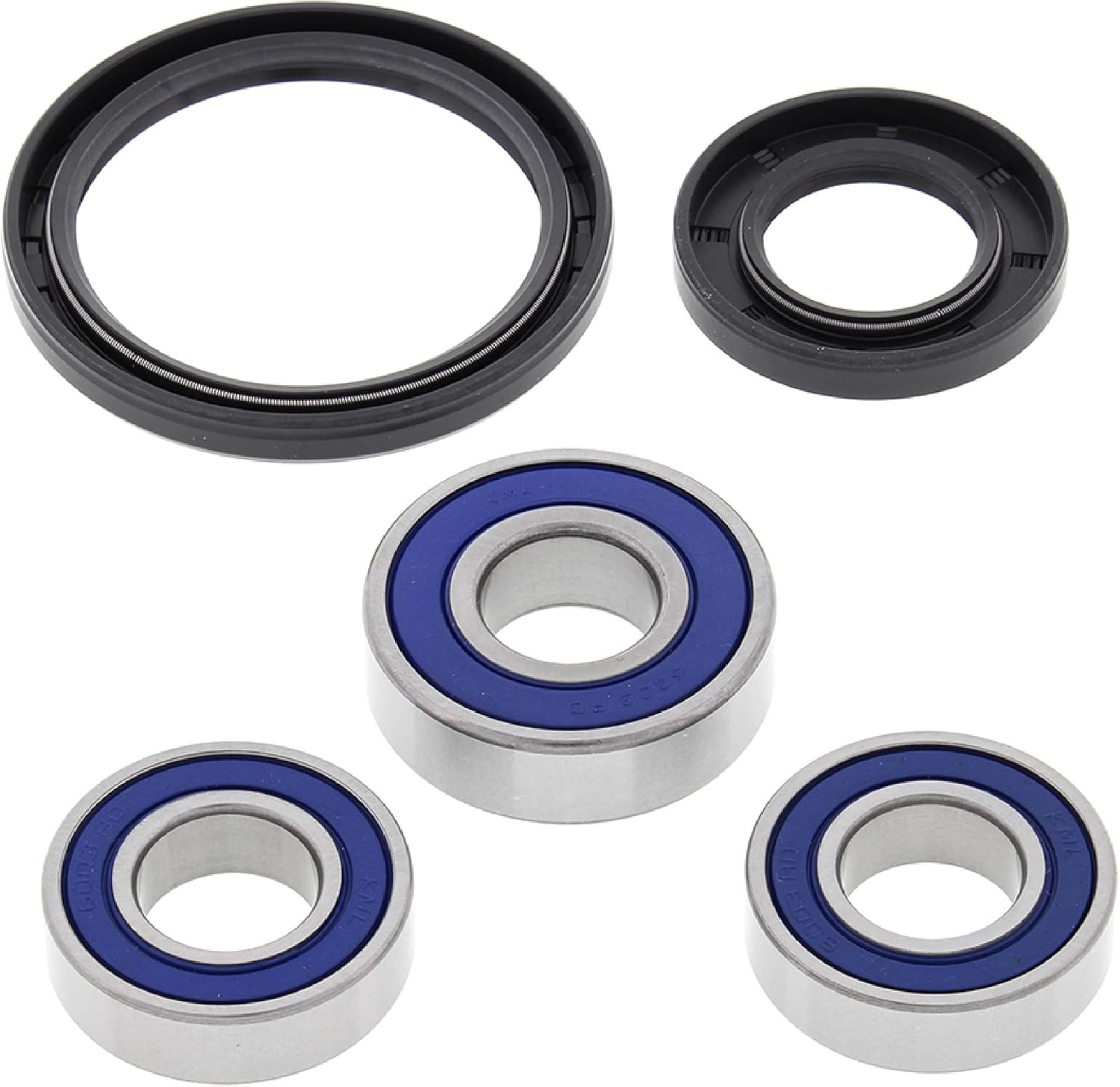 All Balls Racing Front Wheel Bearing Kit 25-1064 Compatible with/Replacement for Yamaha YFM200 Moto-4 1985-1989, YFM225 Moto-4 1986-1988, YFM350ER Moto-4 1987-1988