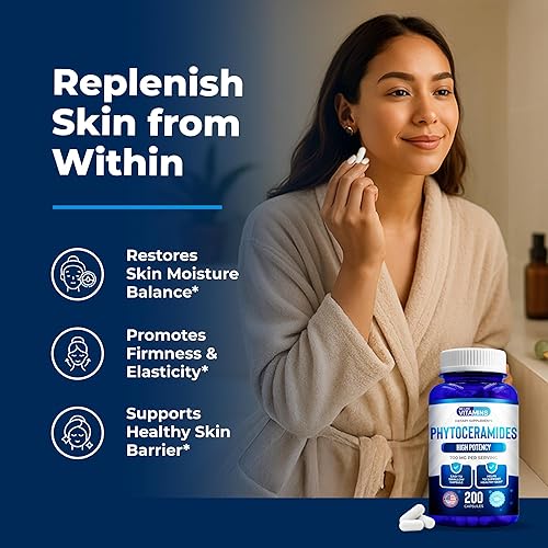 Miniatura 3 de We Like Vitamins Phytoceramides 700mg - 200 cápsulas totalmente naturales sin trigo y a base de plantas - Suplemento de fitoceramida - Suplemento