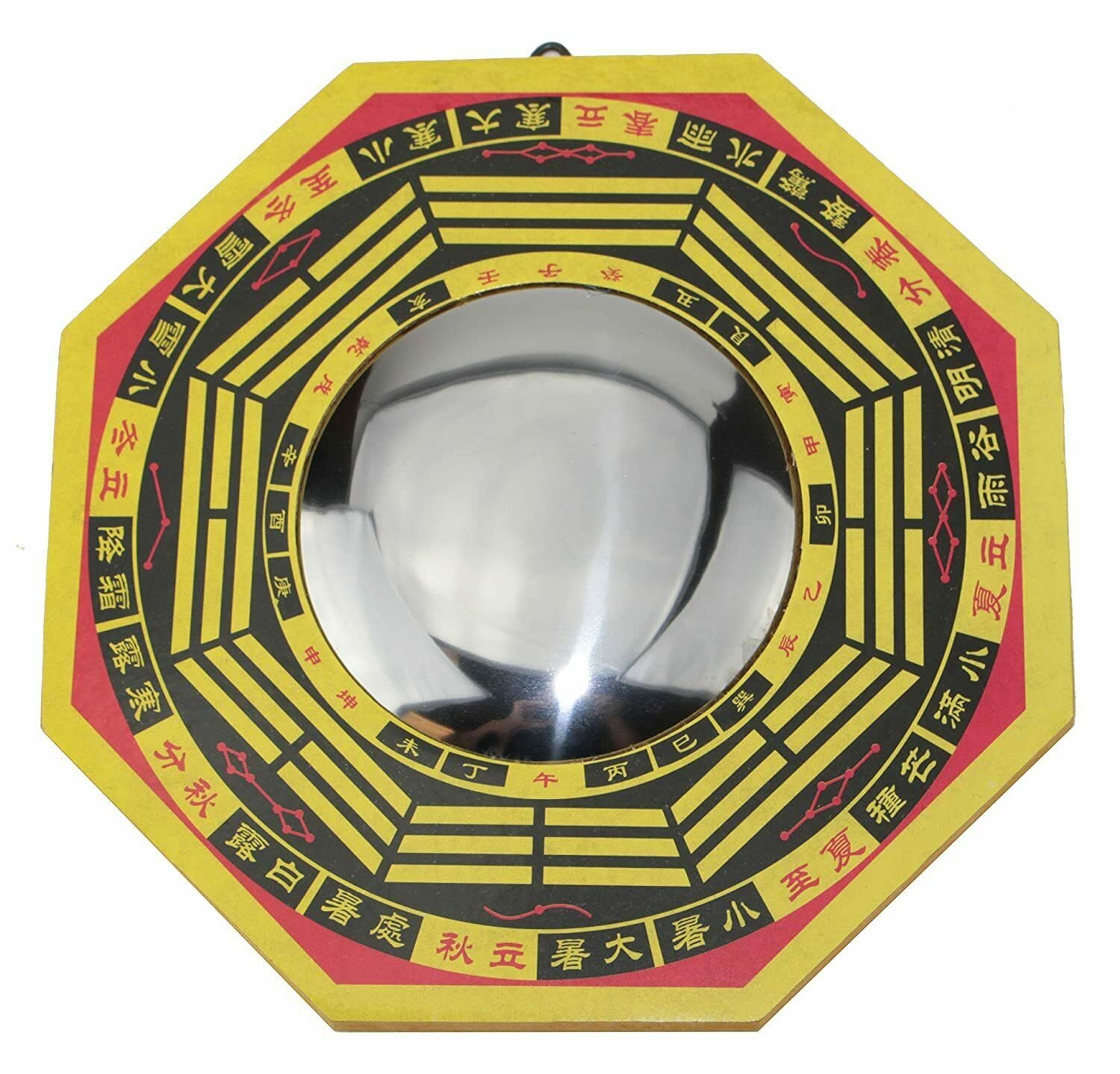 pickyegg.com Feng Shui Traditional Chinese -Convex Bagua Octagon Mirror BA GUA Home Decor. (6 inch)