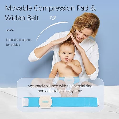 Miniatura 2 de Cinturón de hernia umbilical para el ombligo, braguero para recién nacido, faja abdominal para niños y niños, cordón ajustable de soporte para el