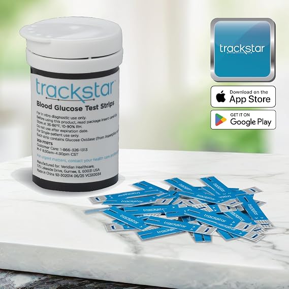 trackstar Blood Glucose Test Strips, 50 Count