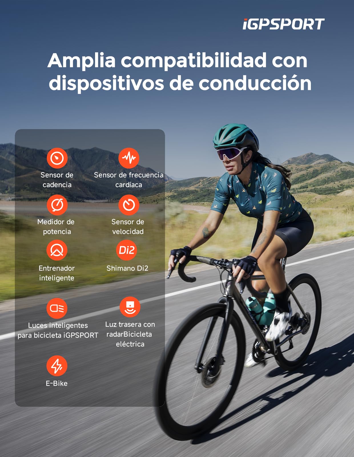 iGPSPORT BSC300T GPS Bicicleta,Navegación con Mapa Pantalla Táctil 2,4'' | Reanudación de Ruta, Cursos de Entrenamiento, Control Di2 y Compatible con Rodillo Inteligente,32GB Ciclocomputador GPS