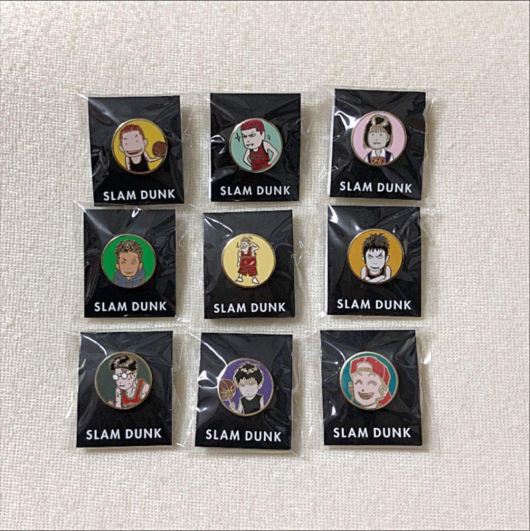 誠実】 スラムダンク ピンバッジ SLAM DUNK9個セット asakusa.sub.jp