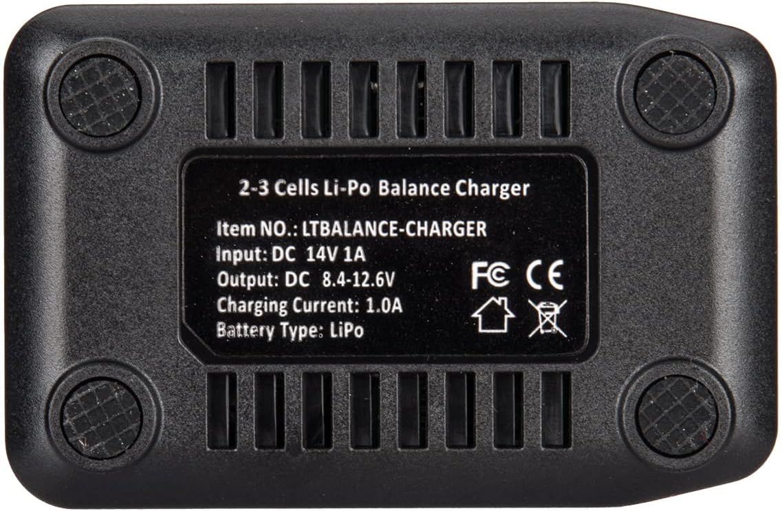 Lancer Tactical Airsoft LiPo Battery Charger Combo-Two Pack of 11.1v 1000mAh Stick Battery & Lipo Balance Charger w/LCD Screen (Safety Charging Bag Included) Dean/Tamiya (Tamiya)
