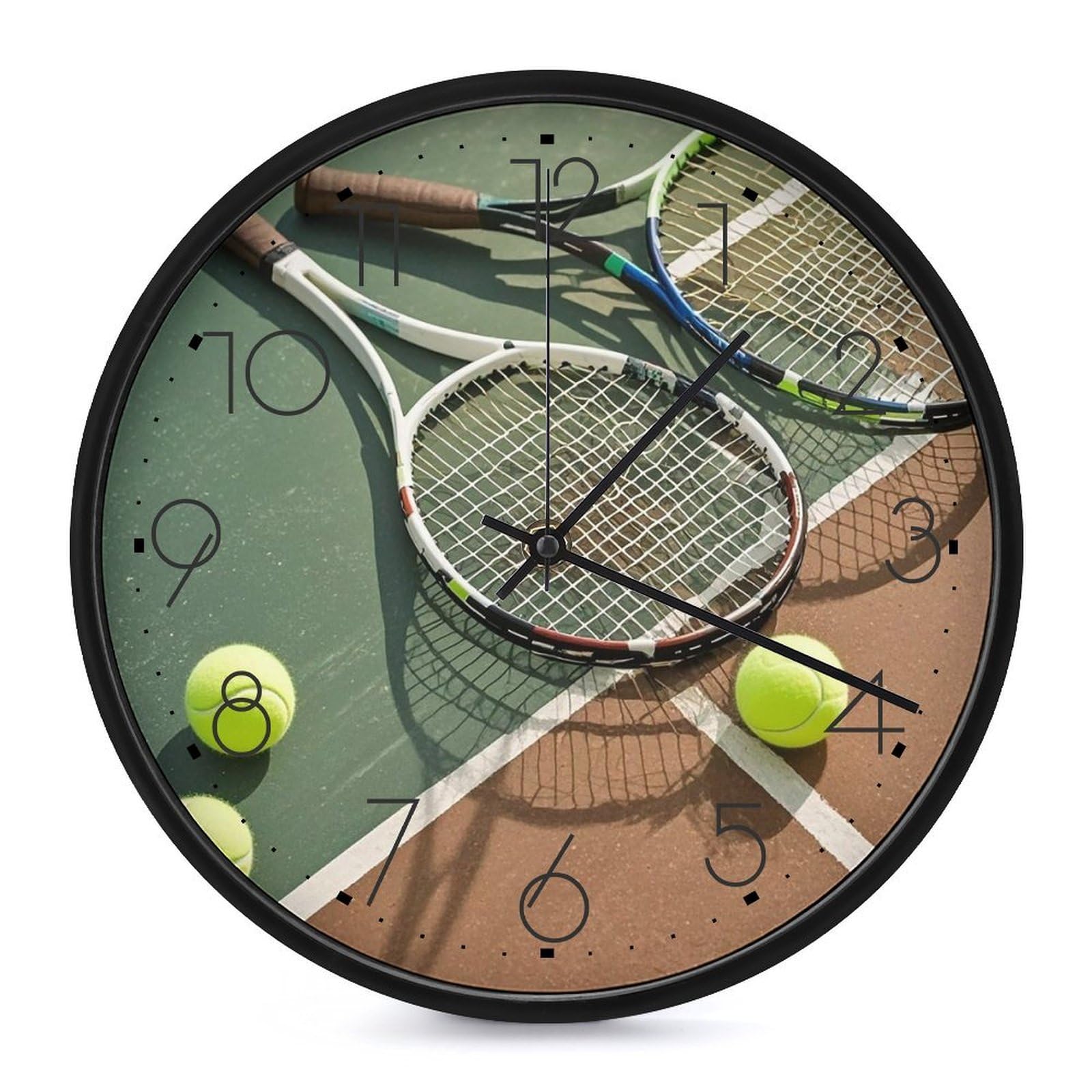 Horloge murale tennis sans bruit pour supprimer le tic-tac stressant dans votre cuisine ou bureau