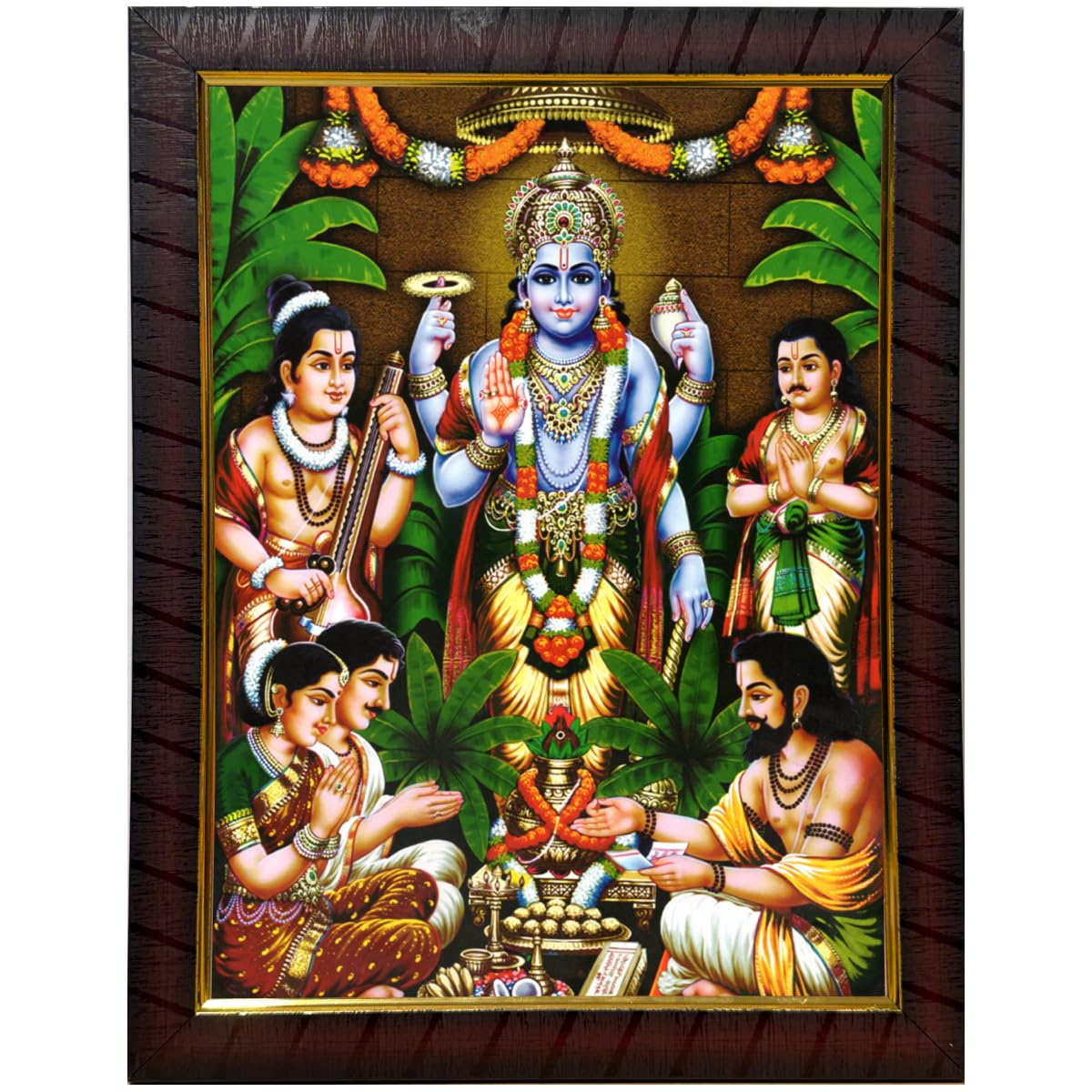 Satya Narayana Swamy Photo Frame - Divine Blessing -1 Satya Narayana Swamy Photo Frame - Divine Blessing -1