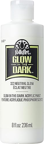 FolkArt Pintura brillante en la oscuridad 8 onzas neutro 8 onzas líquidas