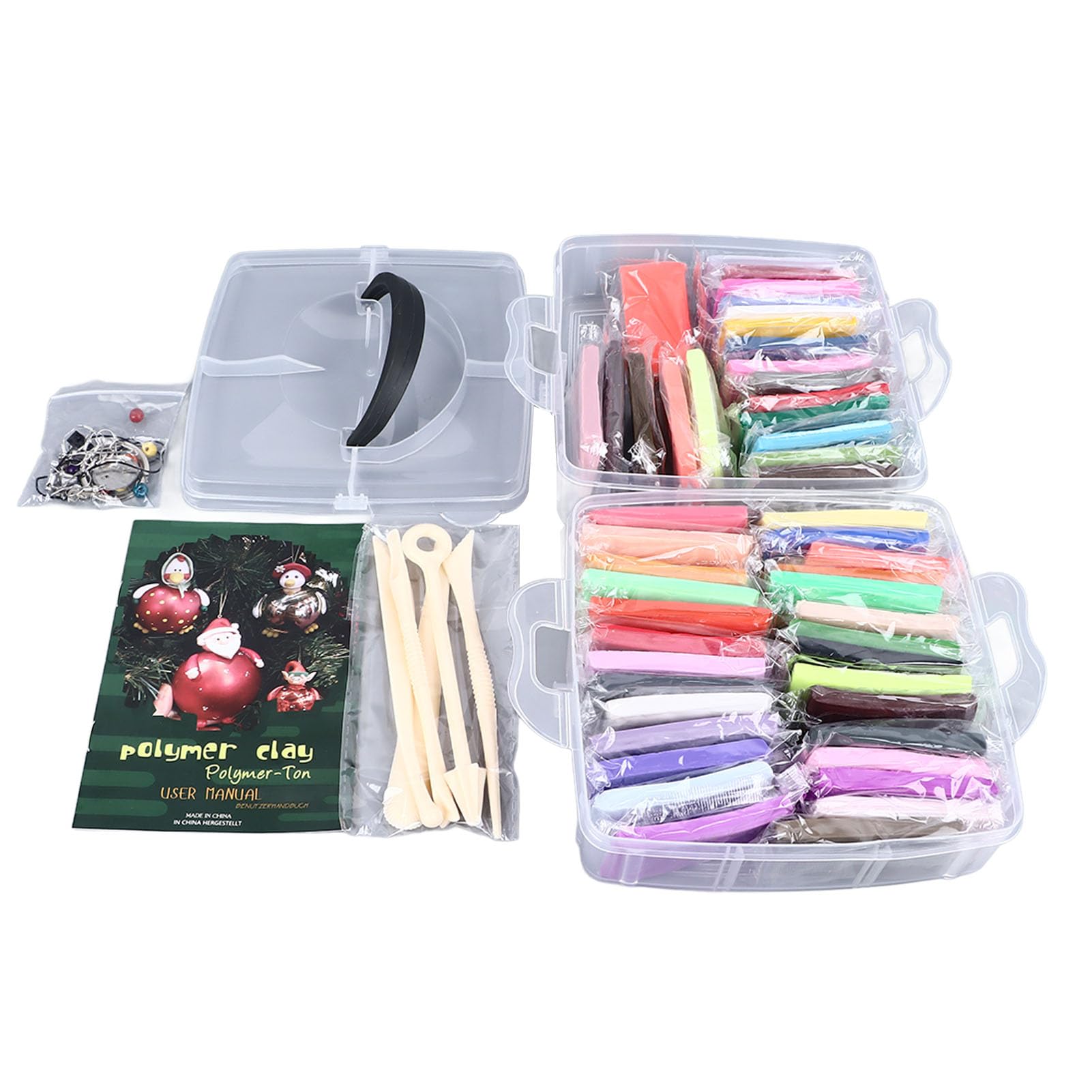 Amazon.co.jp: Polymer Clay Set 48 Colors Air Dry Clay Kit with 5