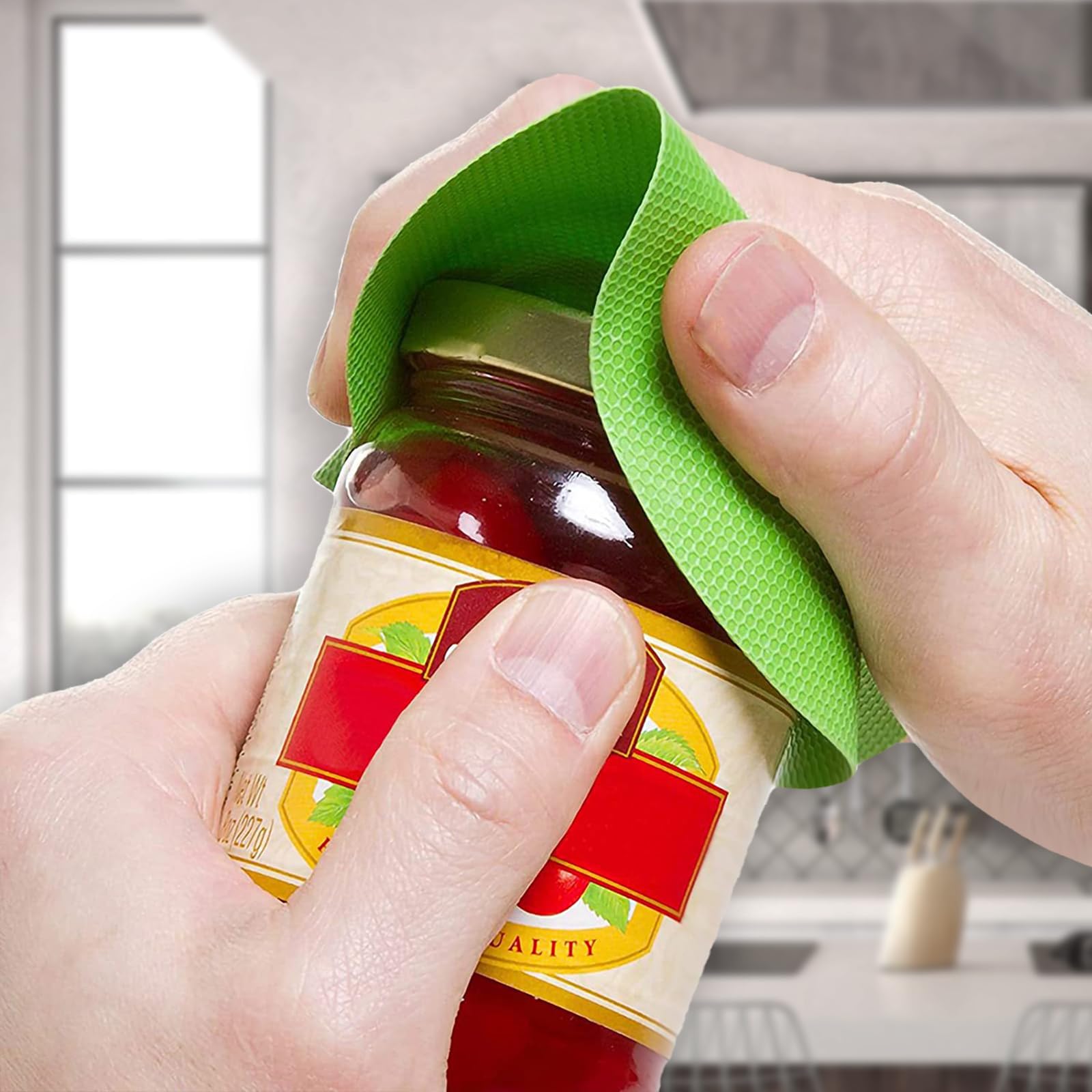 rubber kitchen jar opener pads on fishing rod ferrule