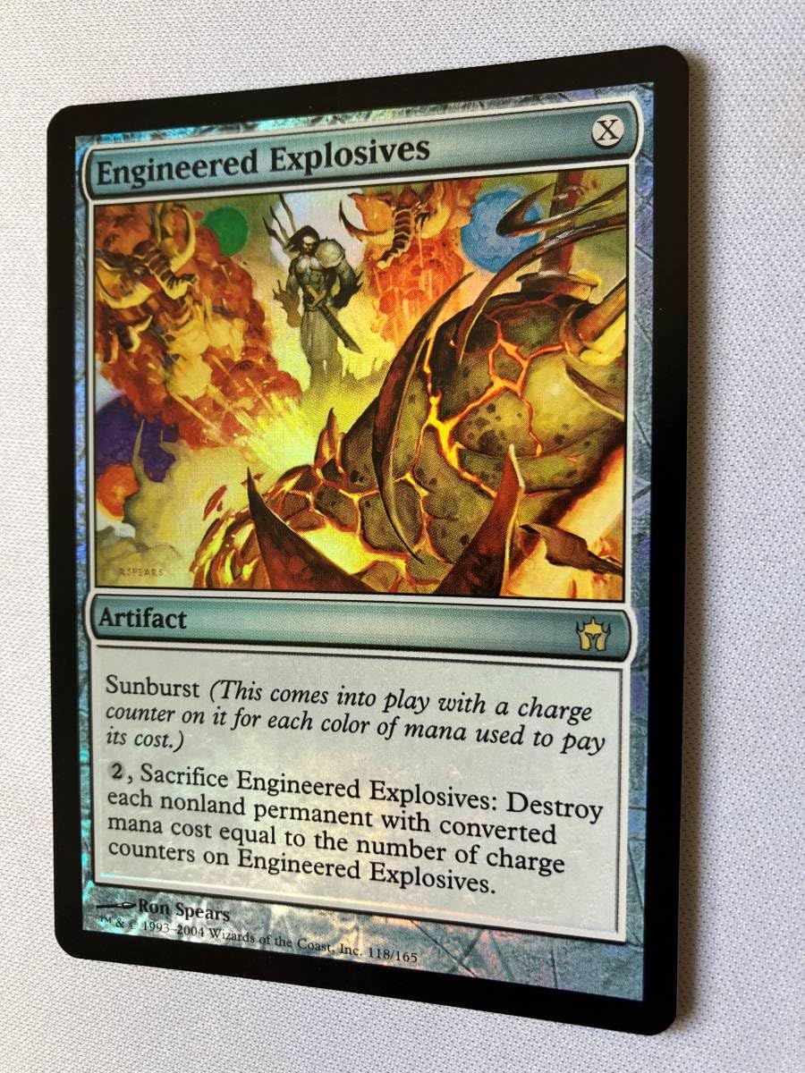 仕組まれた爆薬　foil 英語　Engineered Explosives Amazon.co.jp: mtg Foil 仕組まれた爆薬/Engineered Explosives