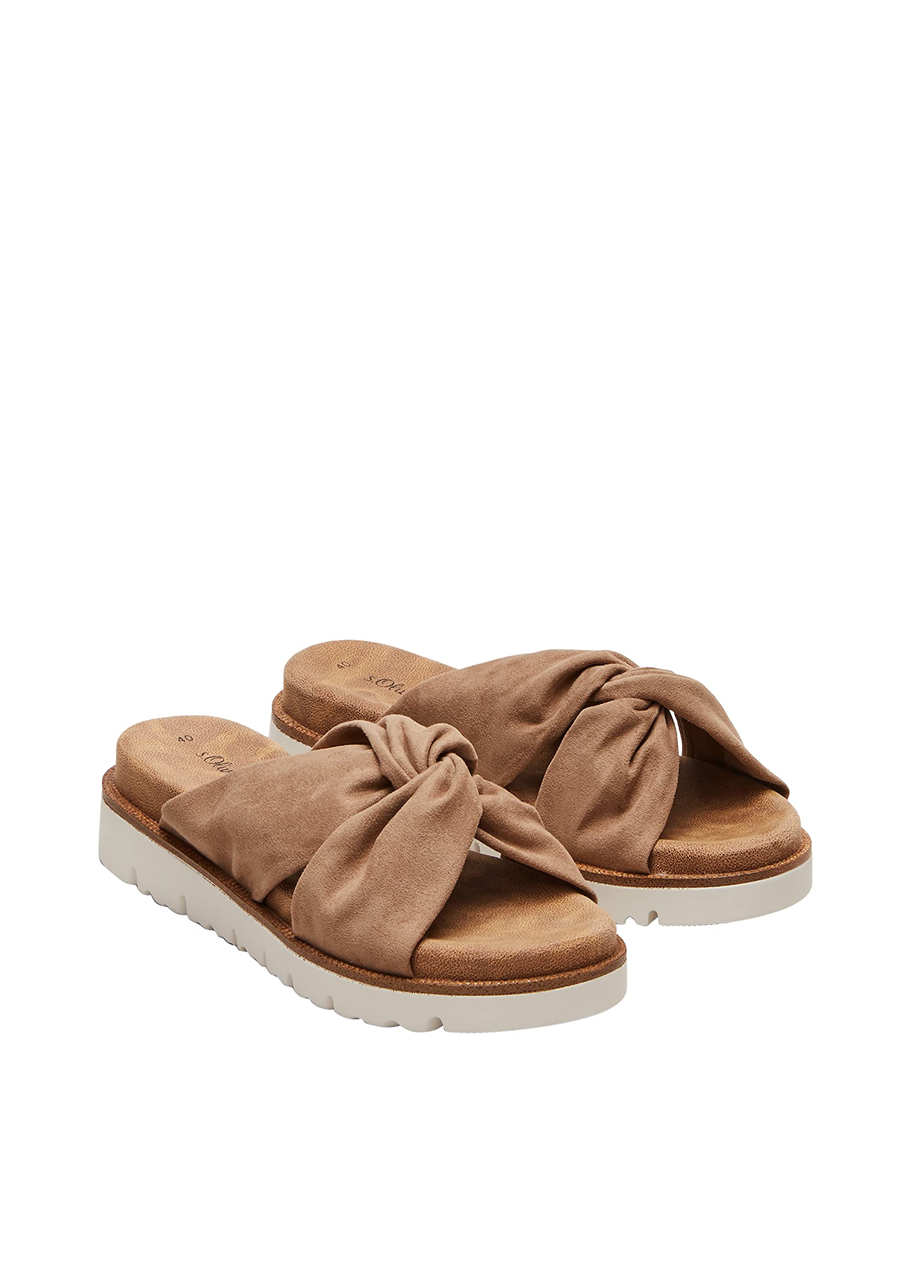 s.Oliver Women's 5-5-27200-28 Slide Sandal, taupe*5 UK