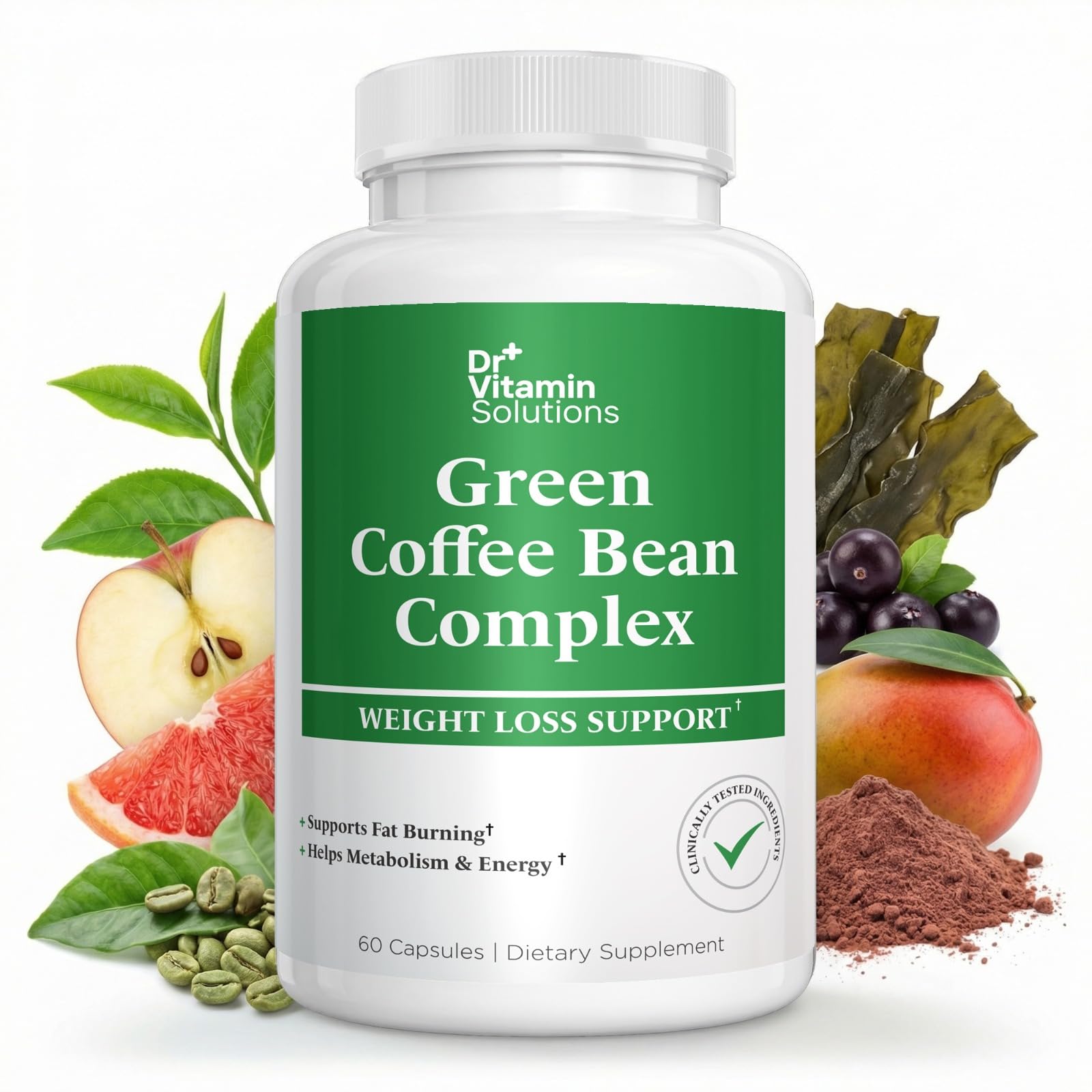 Green Coffee Bean Extract 350 mg for Women and Men - Weight Loss Support