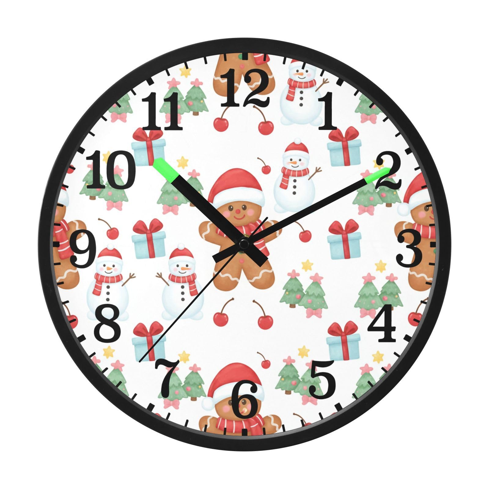 Horloge murale lumineuse silencieuse et sans tic-tac GuoChe