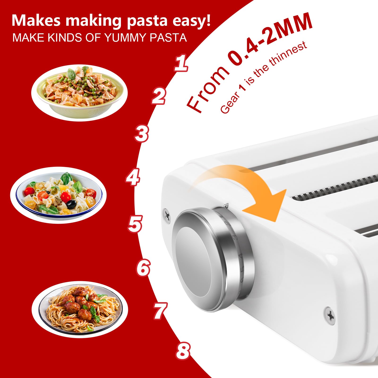 Homemade Pasta Pasta Press Attachment Pasta Maker Attachment For - Main Image