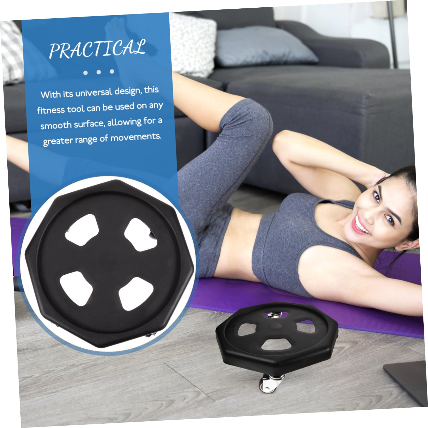 BESPORTBLE Equipo Abdominal Accesorios Disco Deslizante para Ejercicios Abdominales Ejercicio Físico Deslizadores De Ejercicio De Fitness Cinturón Ruedas Black Ingeniería Págs.