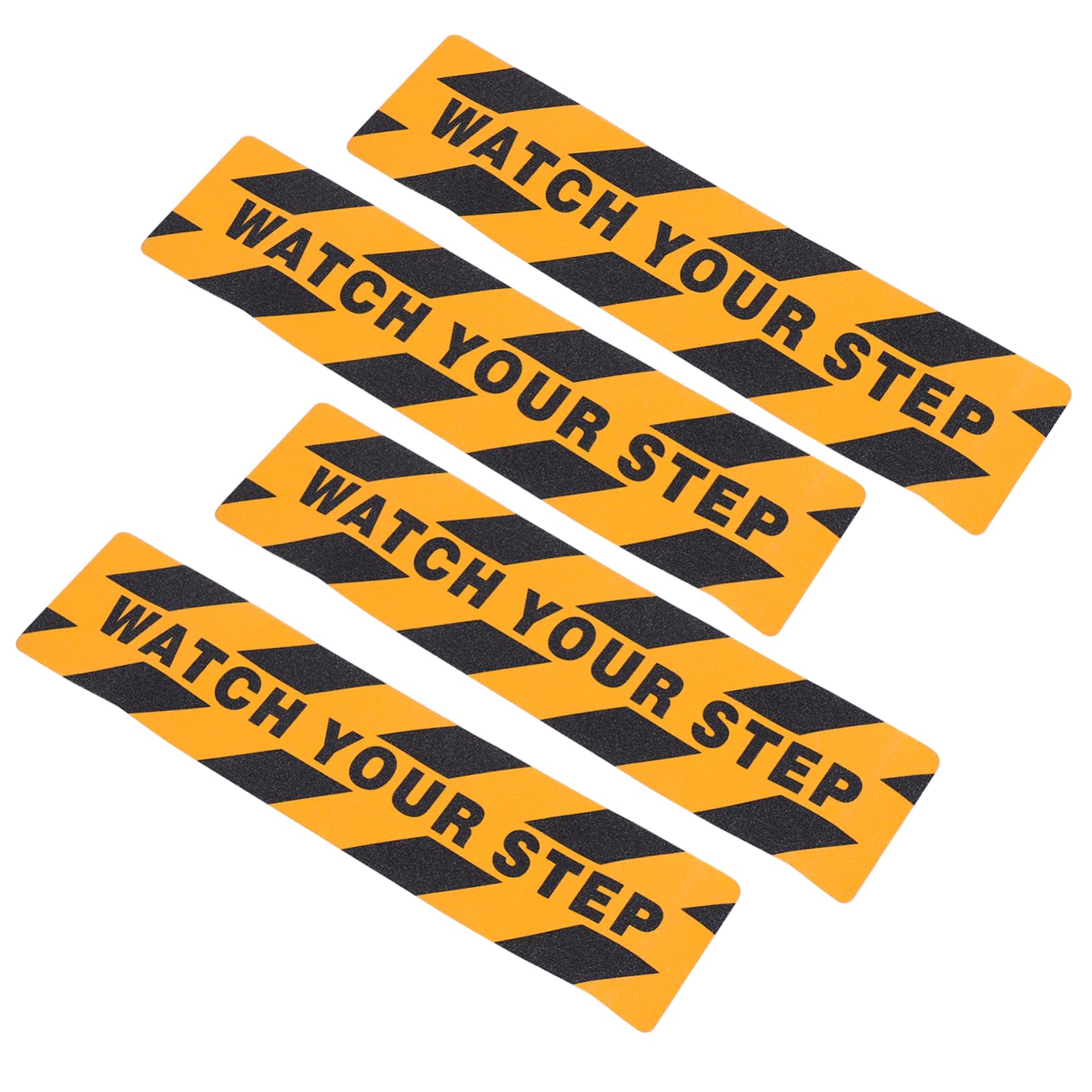 Ciieeo 2 Set Nastro Antiscivolo Per Scale E Adesivi Antisdrucciolevoli Per Superfici Lisce Sicurezza Per Famiglia Docce Vasche E Piscine Watch Your Step Design 4 Pezzi*2