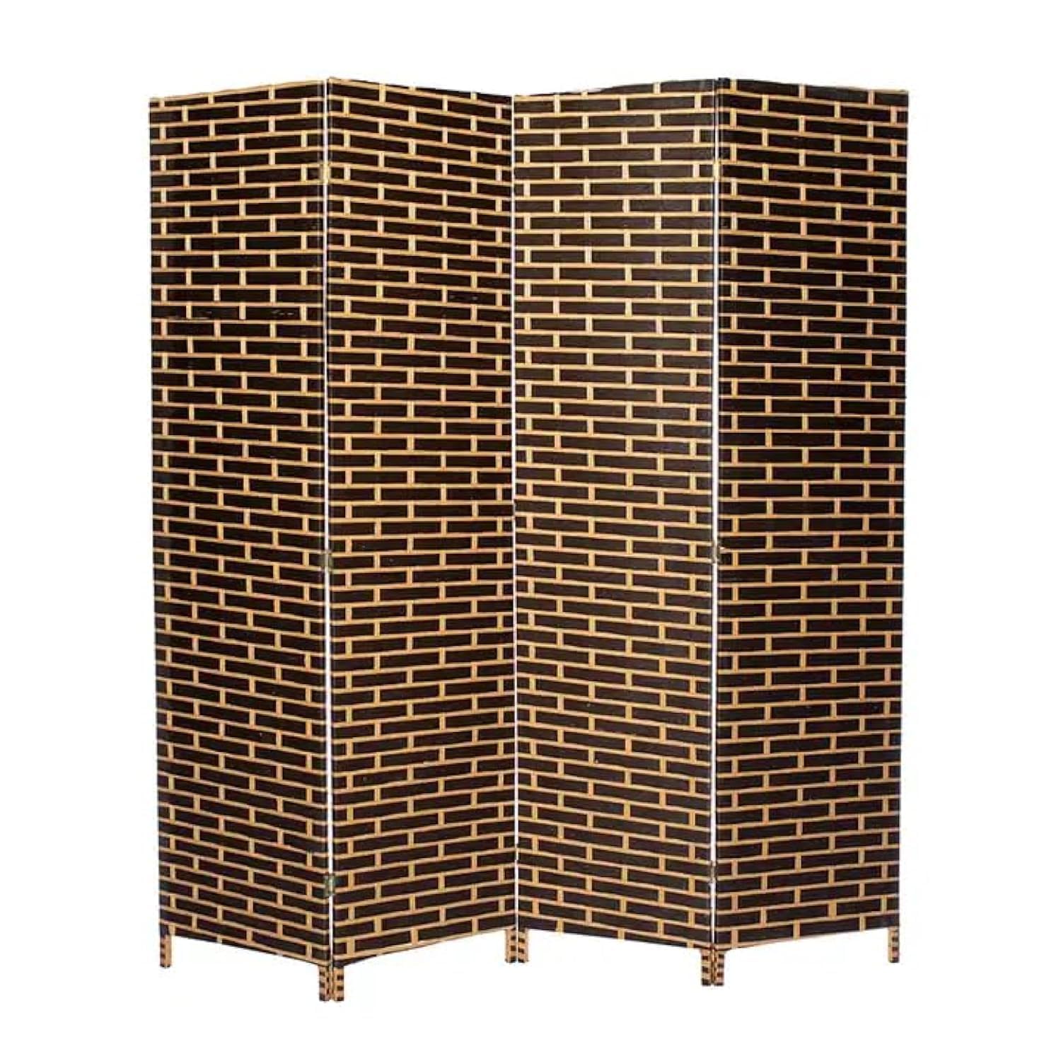 Vital 4-Panel Room Dividers and Folding Privacy Screens Partition Walls for Bedroom Rattan Screen Divider Portable Freestanding Privacy Wall (A6)