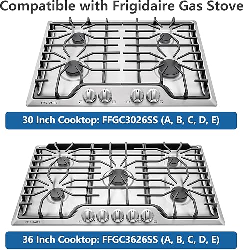 Miniatura 3 de EIOLWJIEO 5304525746 5304504839 Pomo para placa de cocina Frigidaire Range 4Pack
