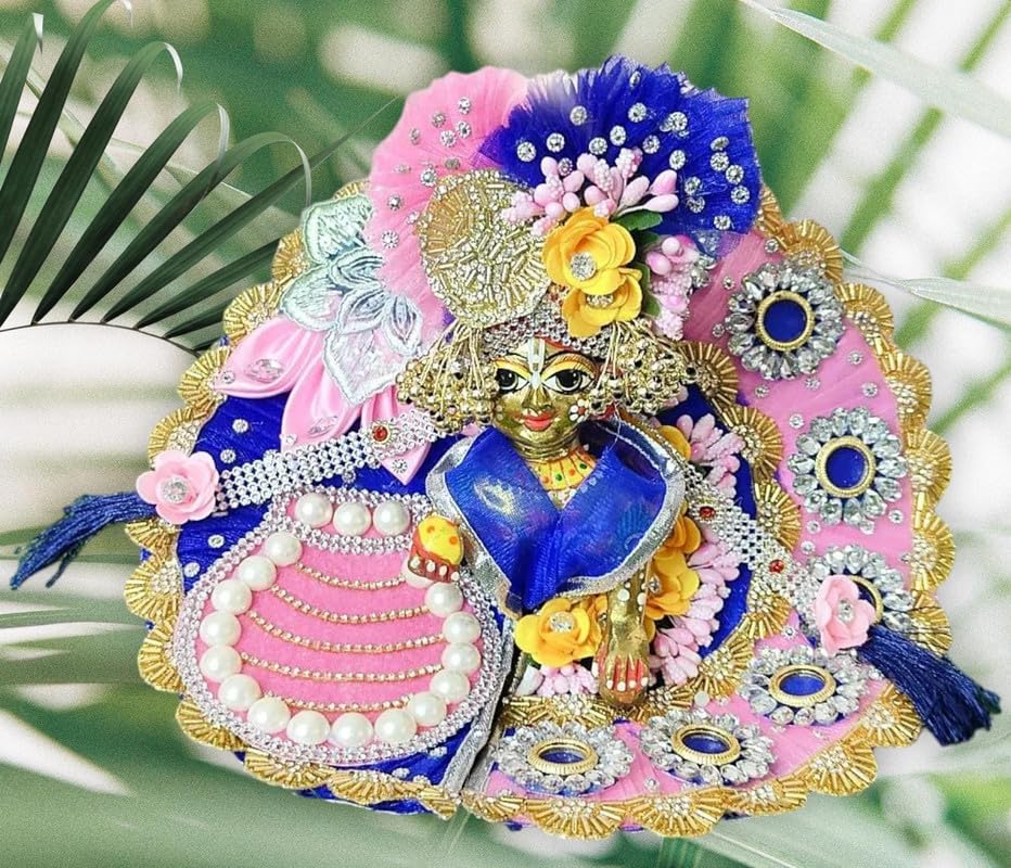 Image of Partish Laddu Gopal Heavy Janamashtmi Dress Size 0 l Ladoo Gopal Dress l Kanha Ji Poshak Size 1 2 4 5 6 (AA)