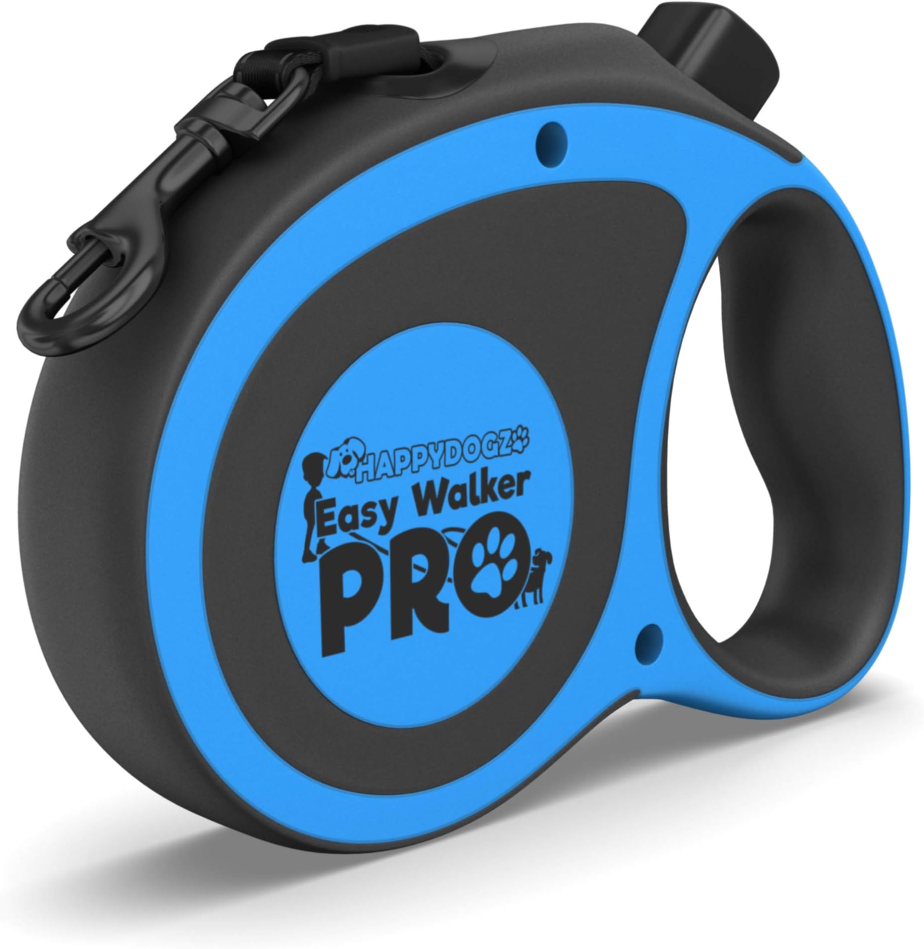 HappyDogzPro Retractable Dog Leash for All Dog Breeds - Made to Last with Heavy Duty Locking Mechanism & Leash - Easy to Use & No Tangle Lead Extends up to 16 ft