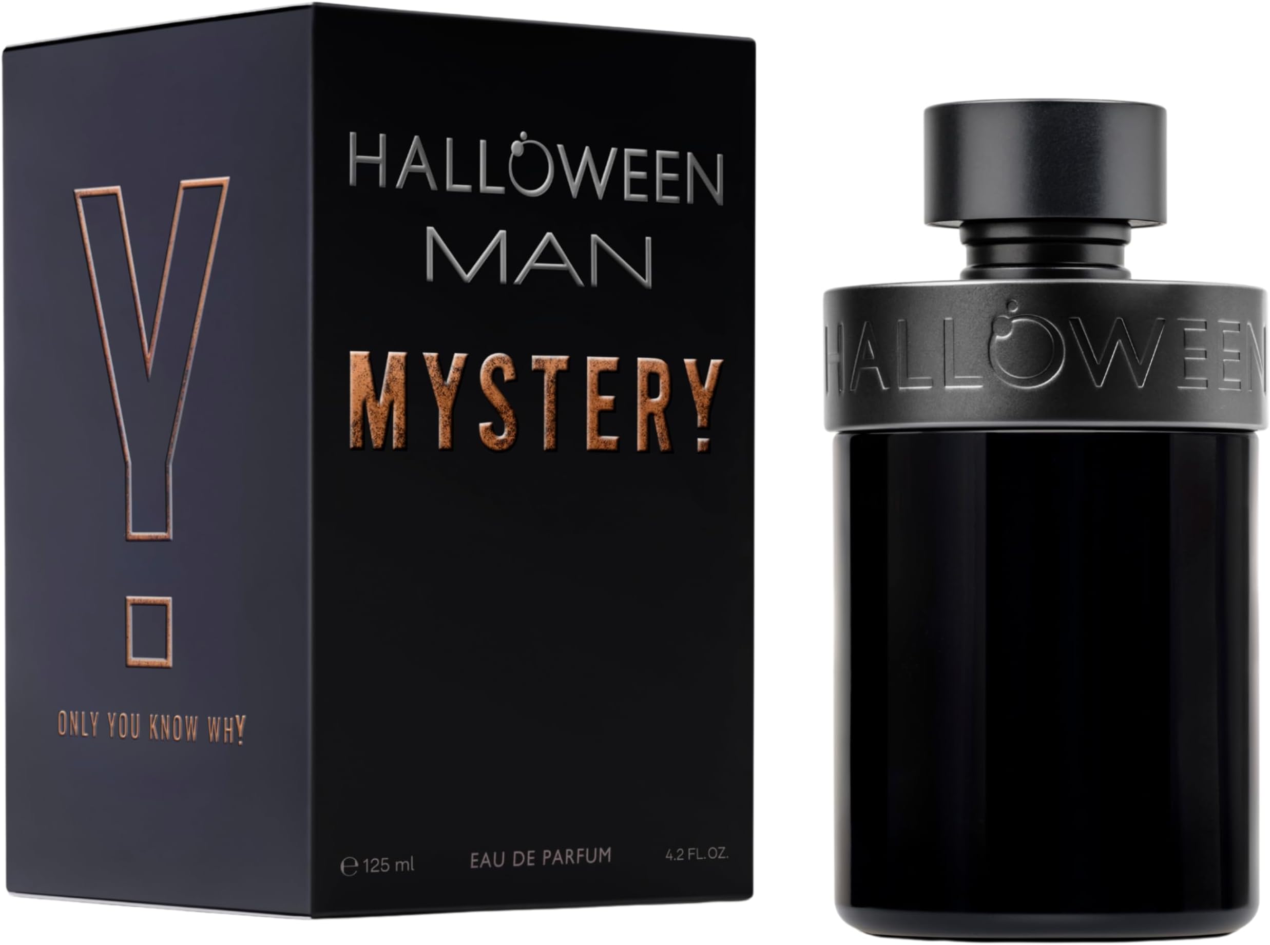 Halloween Man Mystery Eau de Parfum, Fruity and Fresh Spicy Perfume with Pepper, Lavender, and Mandarin Notes, Aromatic Everyday Fragrance, Long-Lasting Scent