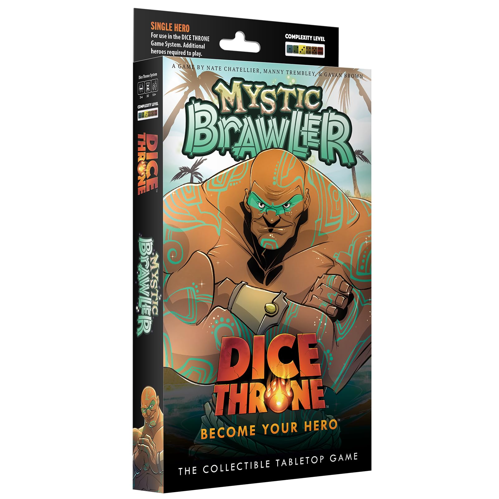 Dice Throne | Dice Throne Mystic Brawler Hero Pack | Tabletop Game Expansion, Ancestral Energy, Retribution Combat, Cross Season Compatible, Ages 8+ | 2 To 4 Players | 90 To 120 Minutes