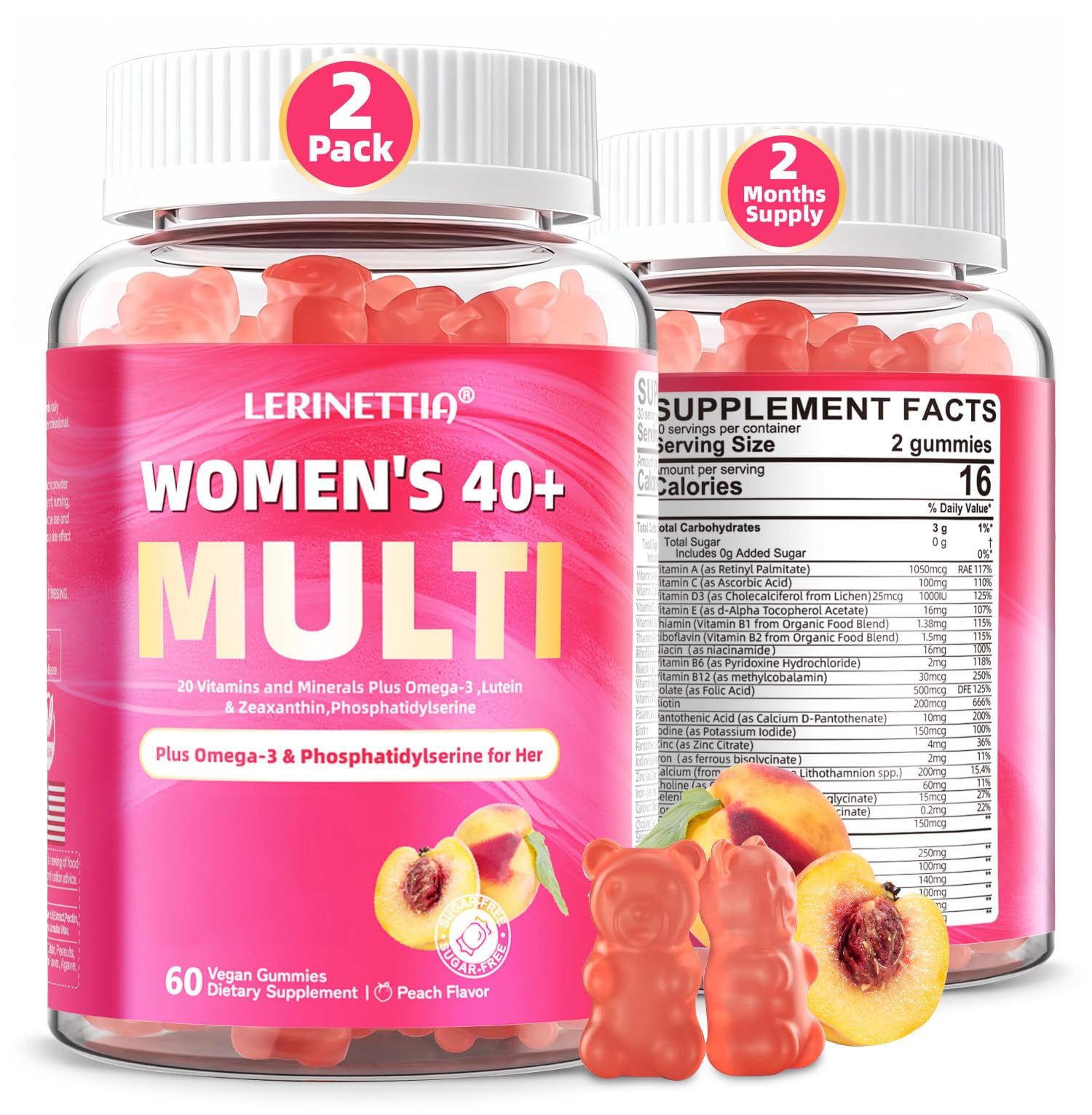 Multivitamin for Women Gummies for 40+