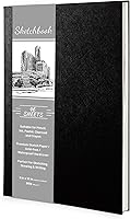 Appointime 9x12 Hardcover Sketchbook - 160GSM Thick Acid-Free Paper, 92 Pages, Micro-Perforated, Ideal for Artists & Drawing