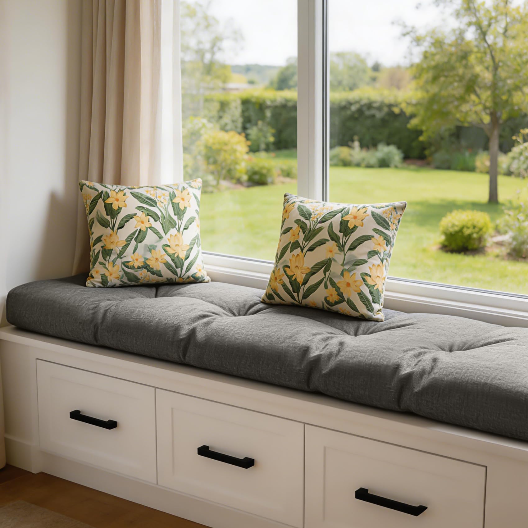 Amazon.com: ROFIELTY Tufted Custom Window Bench Cushion for Indoor