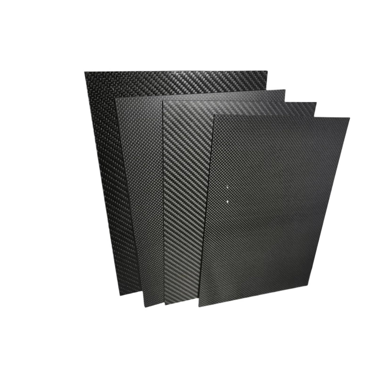 Plaque Carbone Feuille de plaque Fiber carbone 245x395mm, épaisseur panneau 0.5mm 1.0mm 2mm 2. 3. 4mm(2.5mm twill glossy)