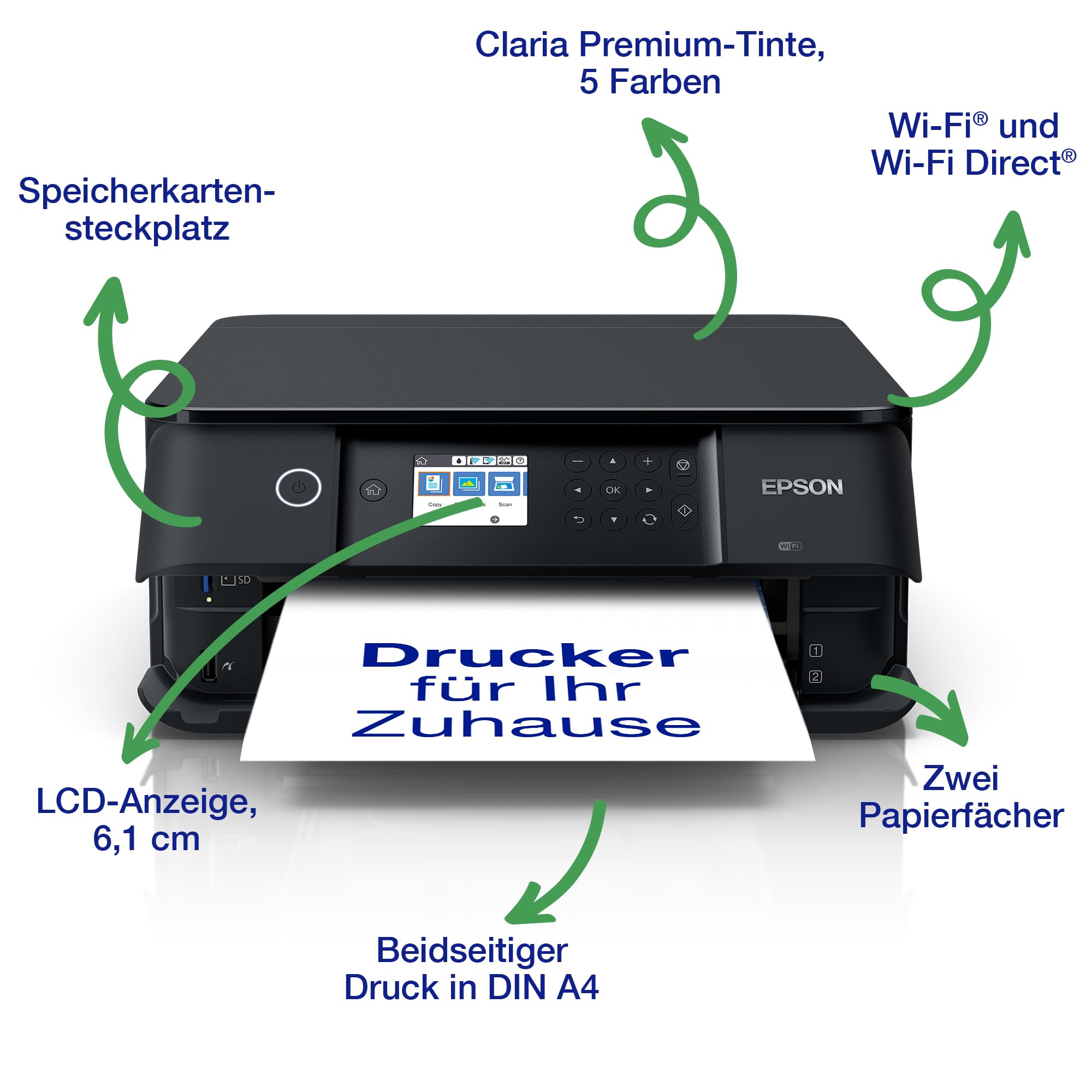 Epson Expression Premium XP-6100 A4 kabelloser Multifunktionstintenstrahldrucker