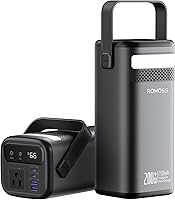 Vista 1 de ROMOSS Estación de banco de energía de 75,000 mAh, estación de energía exterior de 240 Wh, paquete de batería LiFePO4, salida de CA de 200 W