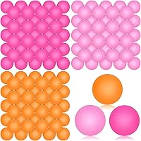 JarThenaAMCS 120 Pack Colorful 40mm Ping Pong Balls - Light Pink, Hot Pink, Orange Training Balls for Indoor Outdoor Play