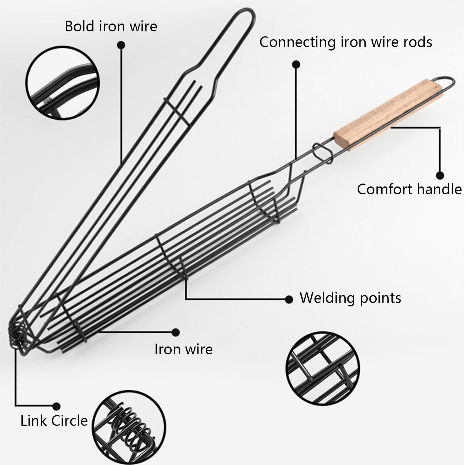 Slide-a-Side Lid Holder Accessory for Weber 18.5