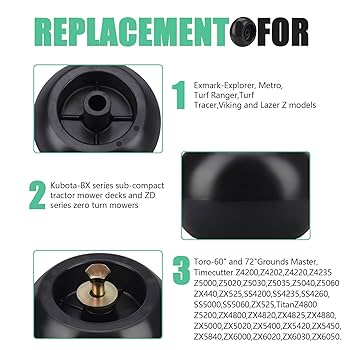 KUBOTA TAKESHI / NEO CLASSICS1〜3 Amazon.com: Mower Anti Scalp Deck Wheel Kit of 4 for Kubota